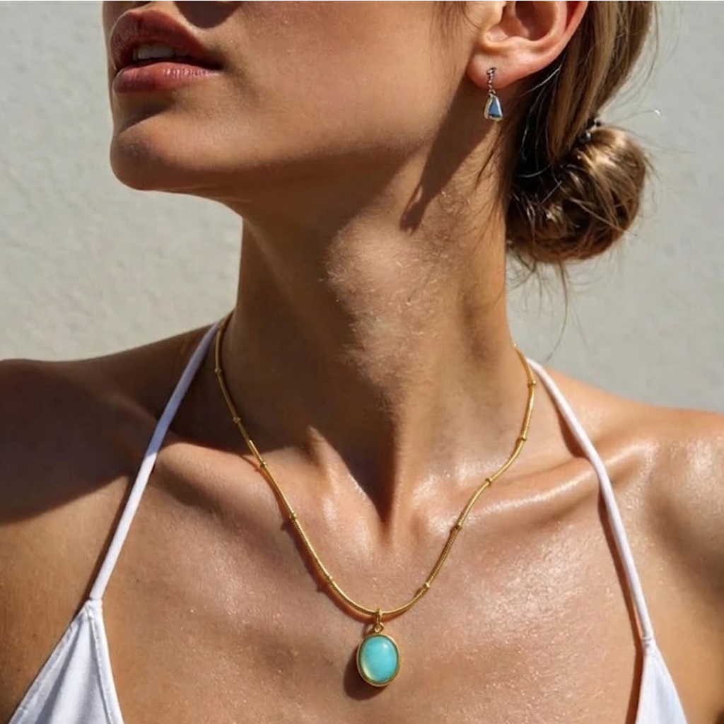Multicolor Celestial Swirl Necklace — view 2