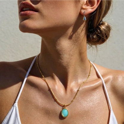 Multicolor Celestial Swirl Necklace — view 2