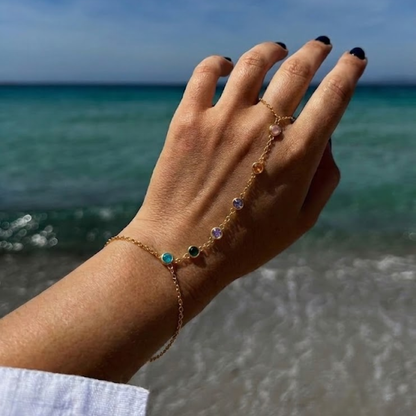 Celeste Gem Drop Hand Chain product view 2