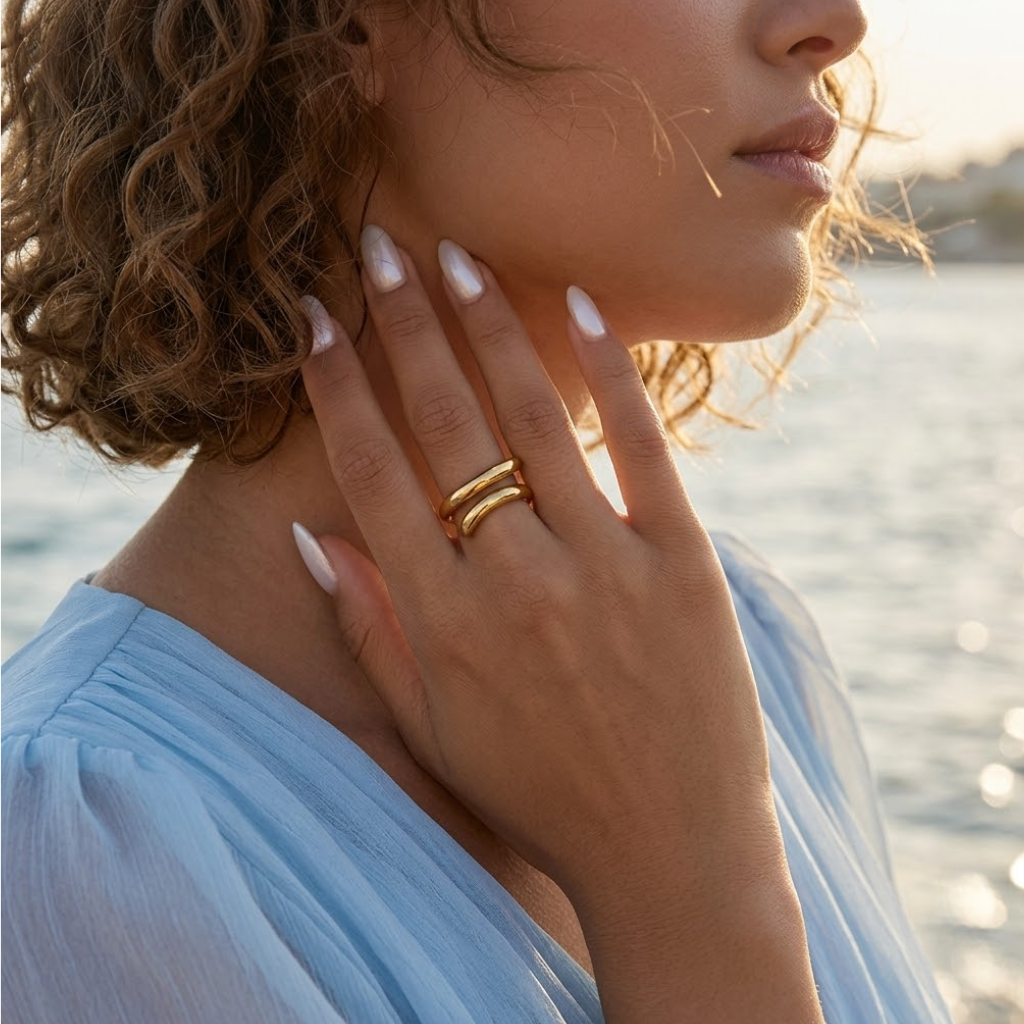 Molten Wave Statement Ring - view 2