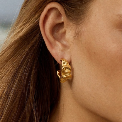 Enamel Floral Stud Earrings product view 2