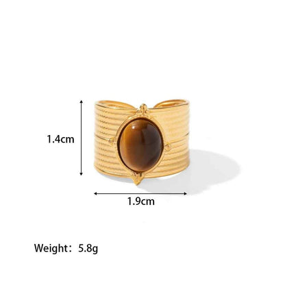 Natural Stone Signet Ring - view 21