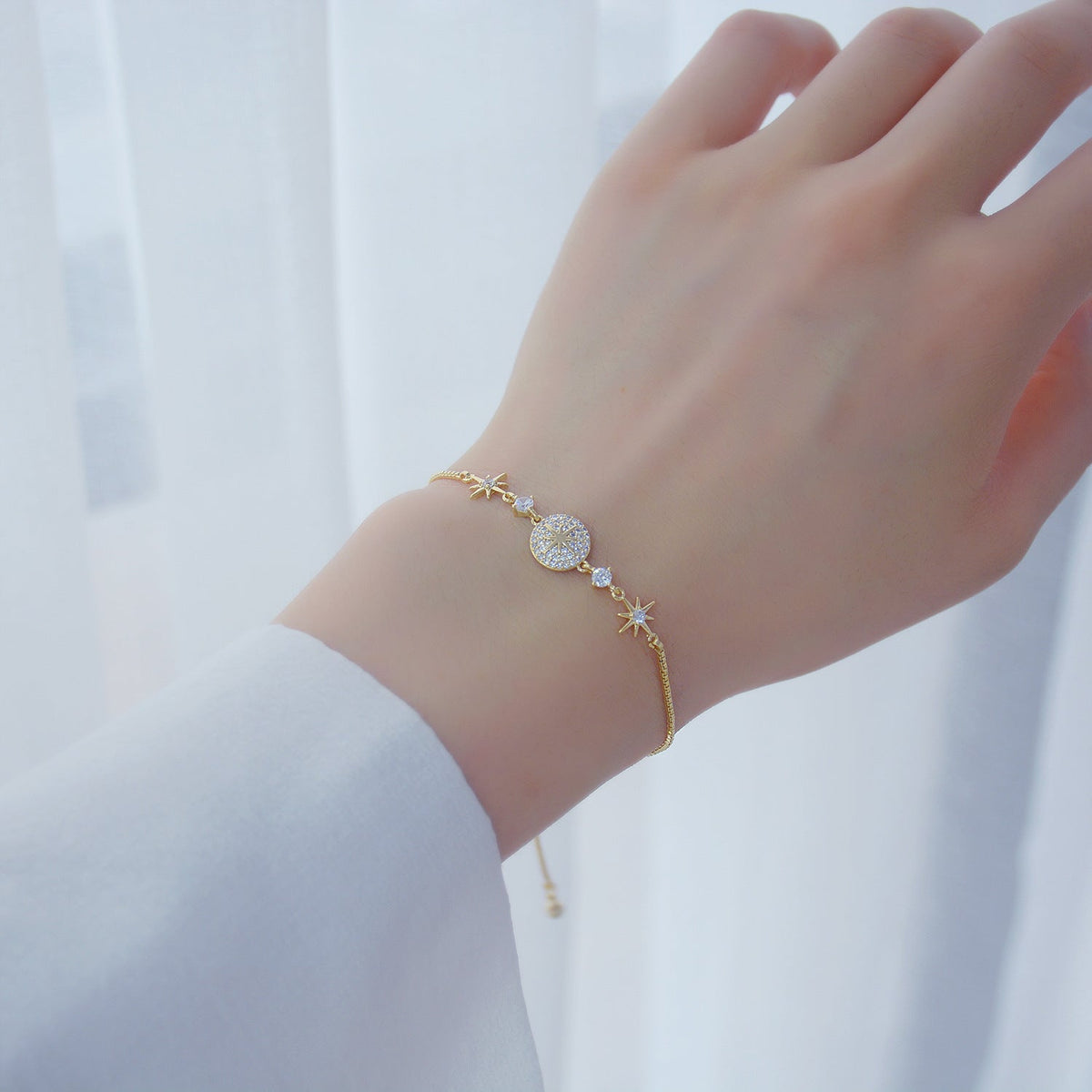 Atim Adjustable Gold-Plated Bracelet product view 2