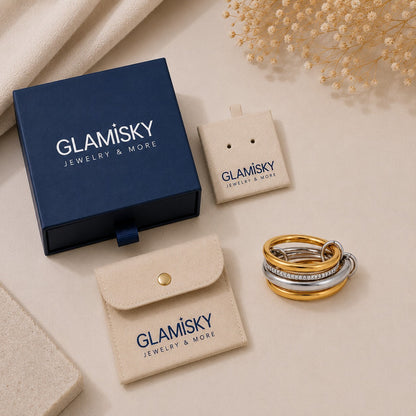 Mixed-Metal Zircon Statement Ring - view 1
