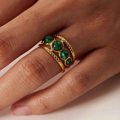 Natural Stone Signet Ring - view 6
