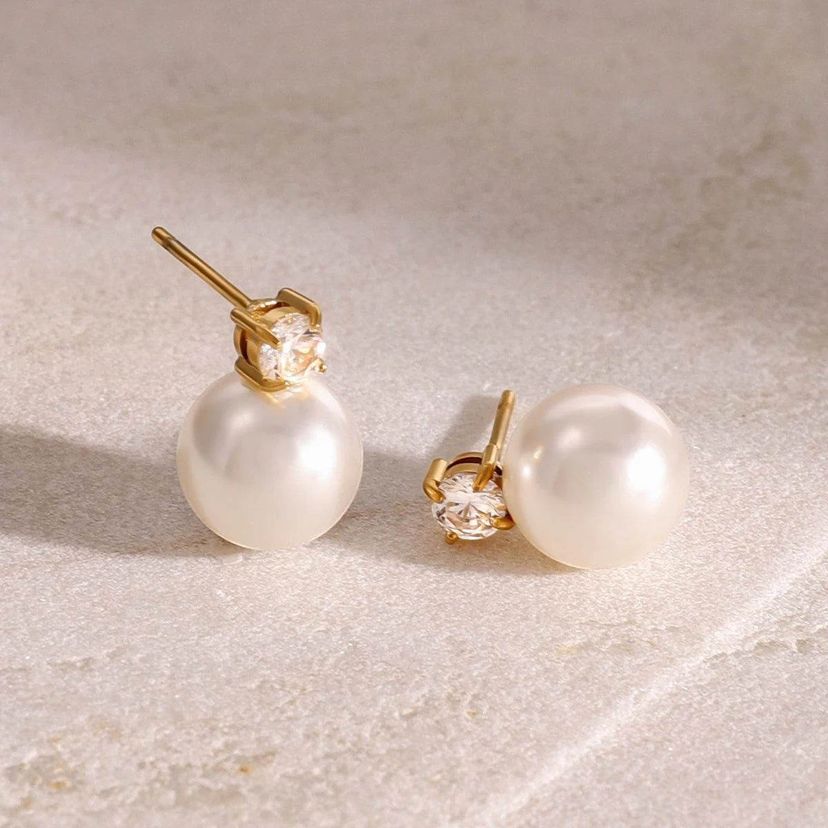 Pearl Halo Stud Earrings product view 8
