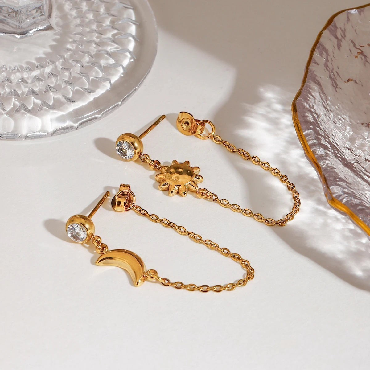 Celestial Sun & Moon Earrings product view 5