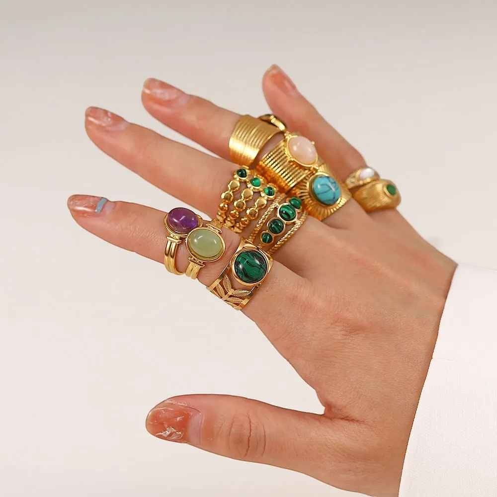 Natural Stone Signet Ring - view 5