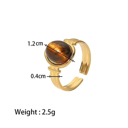 Natural Stone Signet Ring - view 7