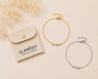 Luna Droplet Zircon Bracelet product view 1