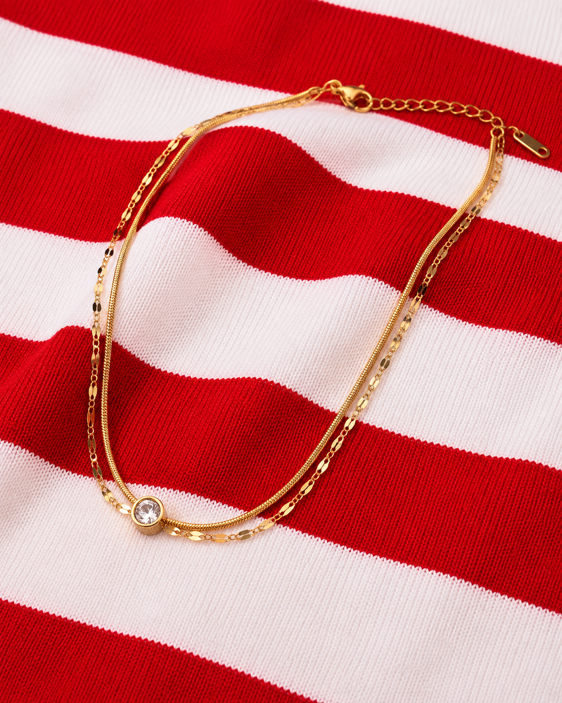 Anna Solitaire Layered Bracelet product view 5