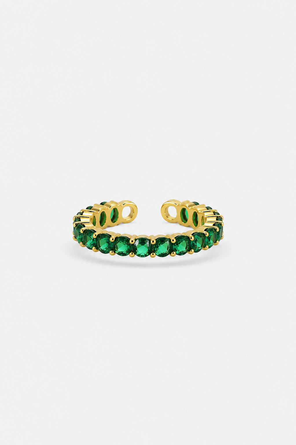 Emerald Tide Crystal Ring - view 1