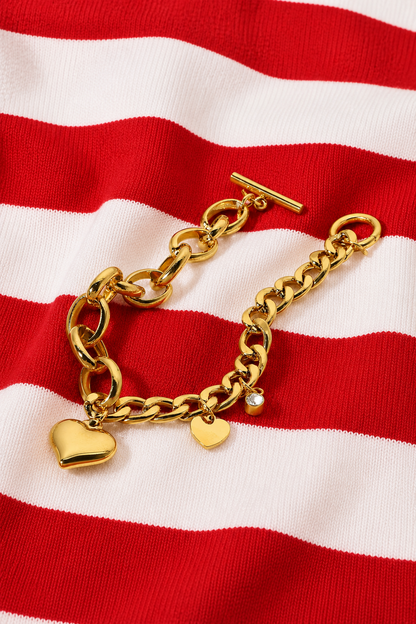 Amorette Heart Charm Bracelet product view 3