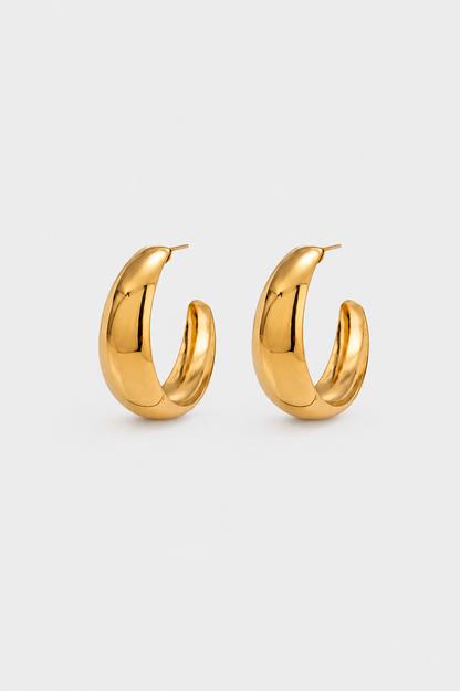 Sculpted Statement Hoop Earrings product view 1