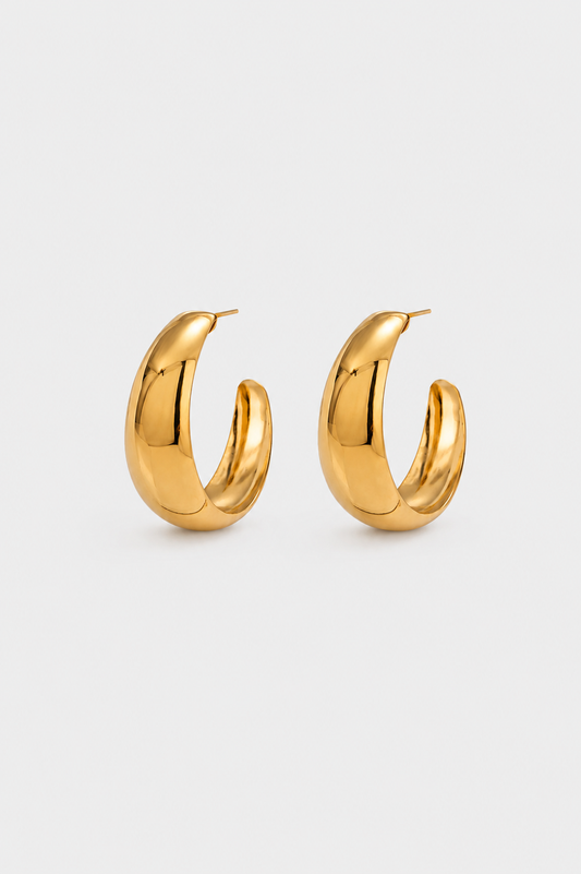 Sculpted Statement Hoop Earrings product view 1