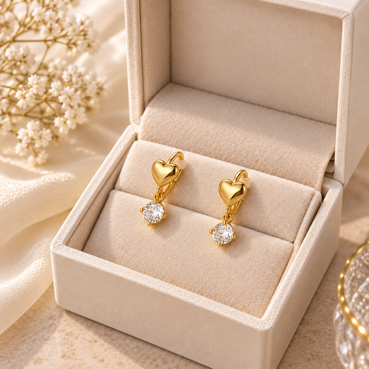 Cubic Zirconia Hoop Earrings