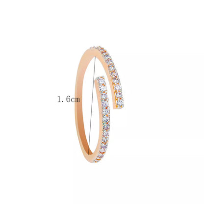 Minimal Moon Accent Ring - view 2