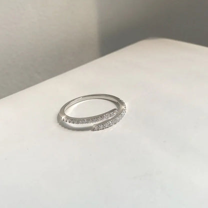 Minimal Moon Accent Ring - view 7