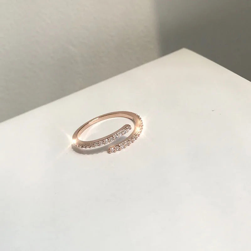 Minimal Moon Accent Ring - view 8