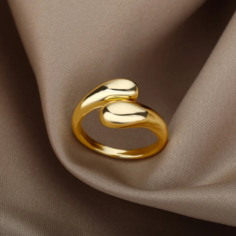 Sculpted Geometric Dome Ring - view 2