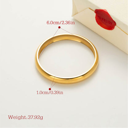 Harmony Polished Bangle size and measurement guide