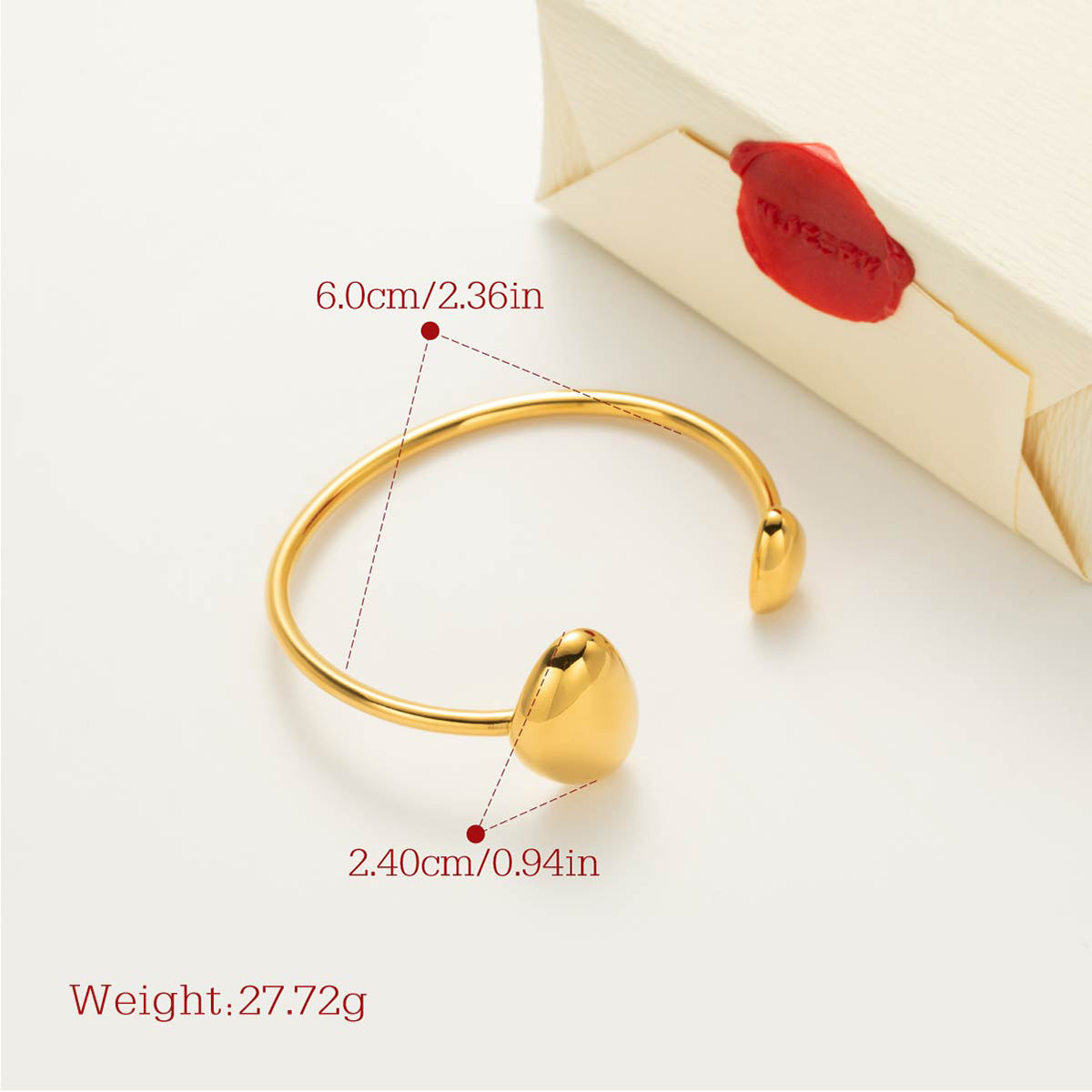 Elowen Dewdrop Cuff size and measurement guide