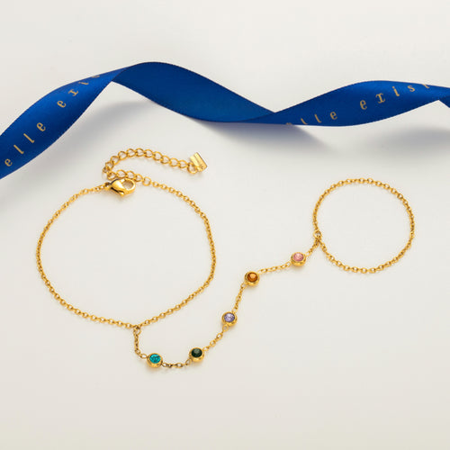 Celeste Gem Drop Hand Chain product view 1