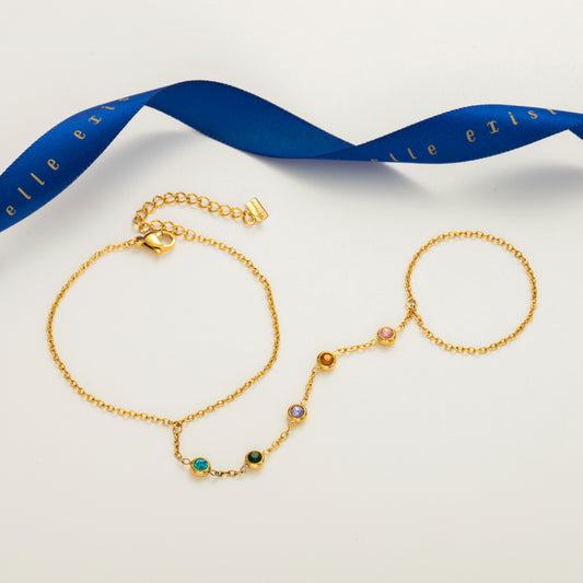 Celeste Gem Drop Hand Chain product view 1