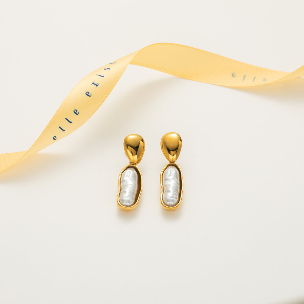 Baroque Gold Drop Earrings product view 1