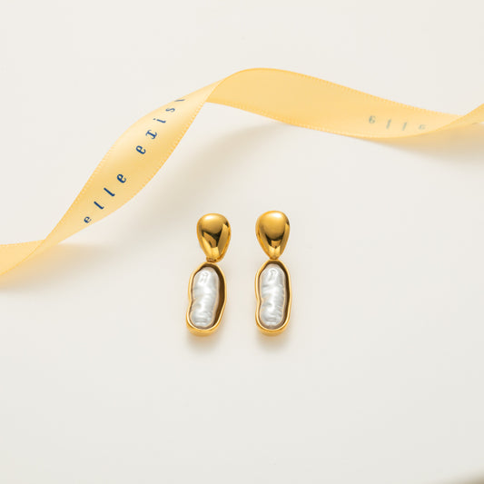Baroque Gold Drop Earrings product view 1