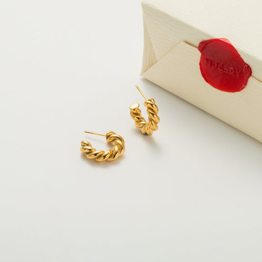 Two-Tone Statement Earrings product view 1