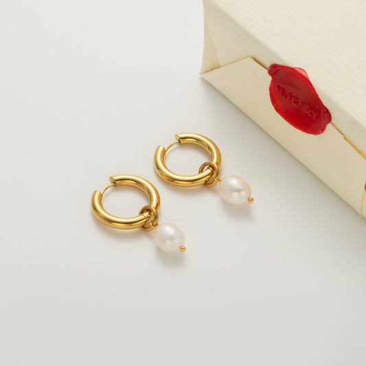 Pearl Love Drop Earrings product view 1