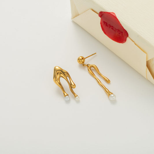 Golden Reef Stone Earrings product view 1