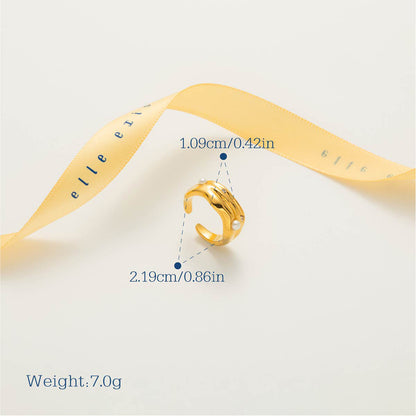 Sapphire Crest Open Ring - view 3