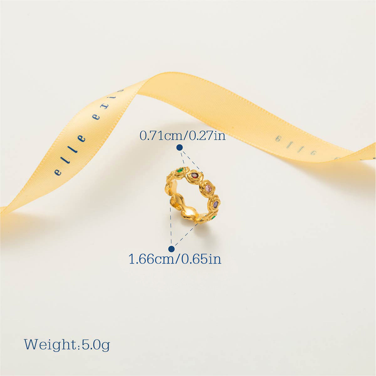 Emerald Line Ring - view 4