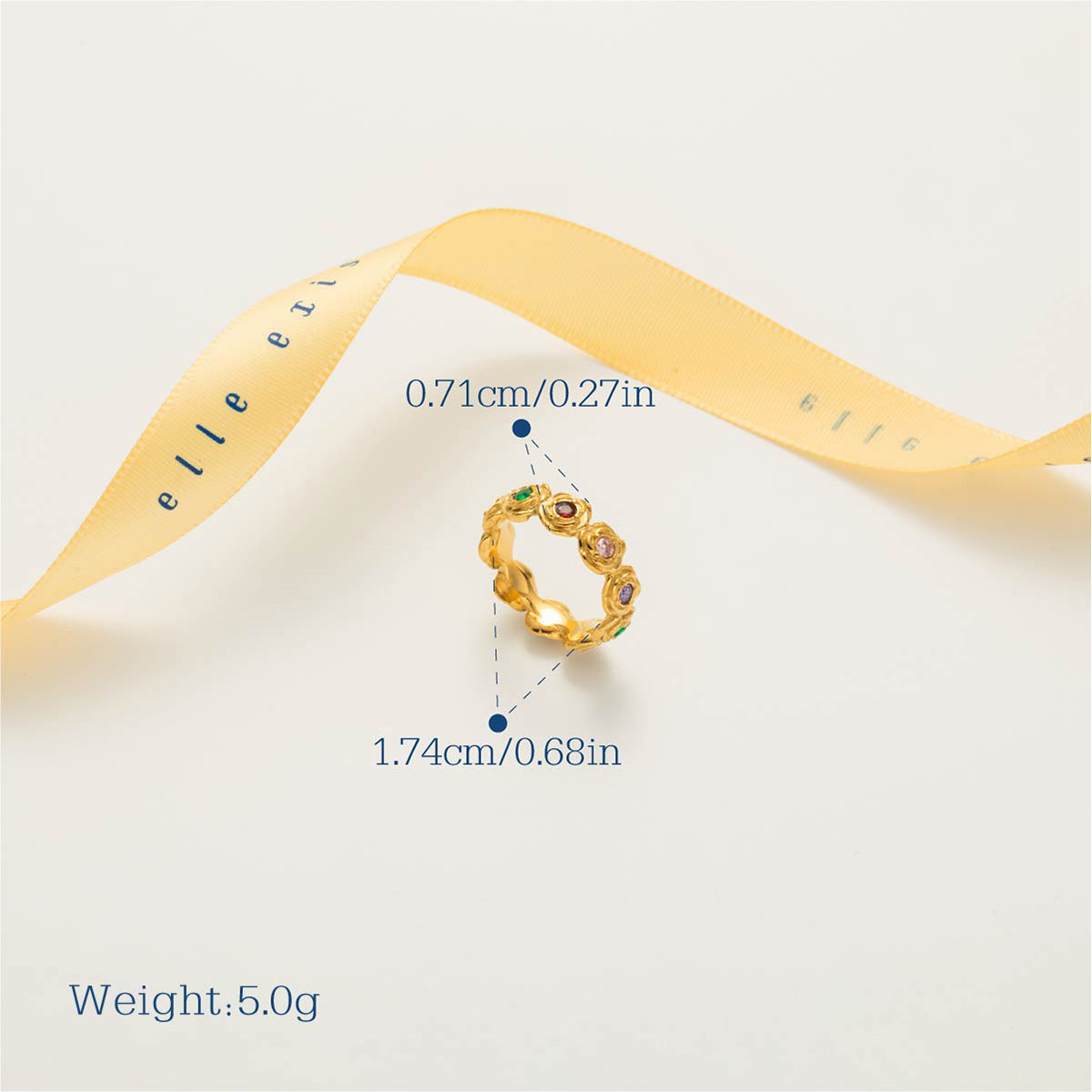 Emerald Line Ring - view 3