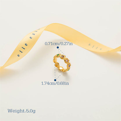 Emerald Line Ring - view 3