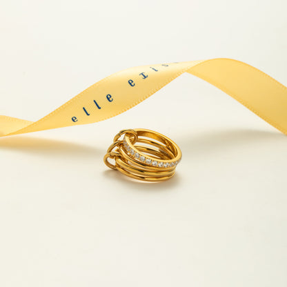 Interwoven Crystal Band - view 1