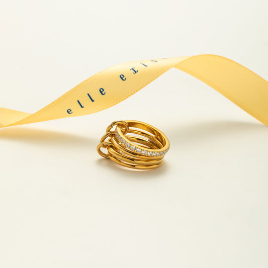 Interwoven Crystal Band - view 1
