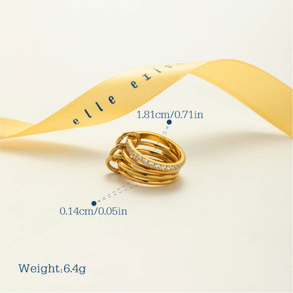 Interwoven Crystal Band - view 3