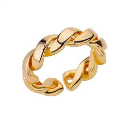 Sculpted Geometric Dome Ring - view 8