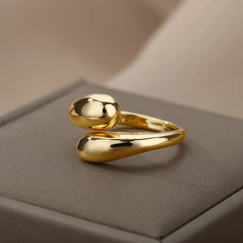 Sculpted Geometric Dome Ring - view 1