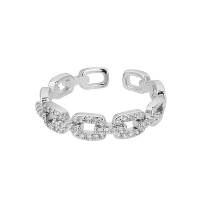 Chain Link Open Ring - view 2