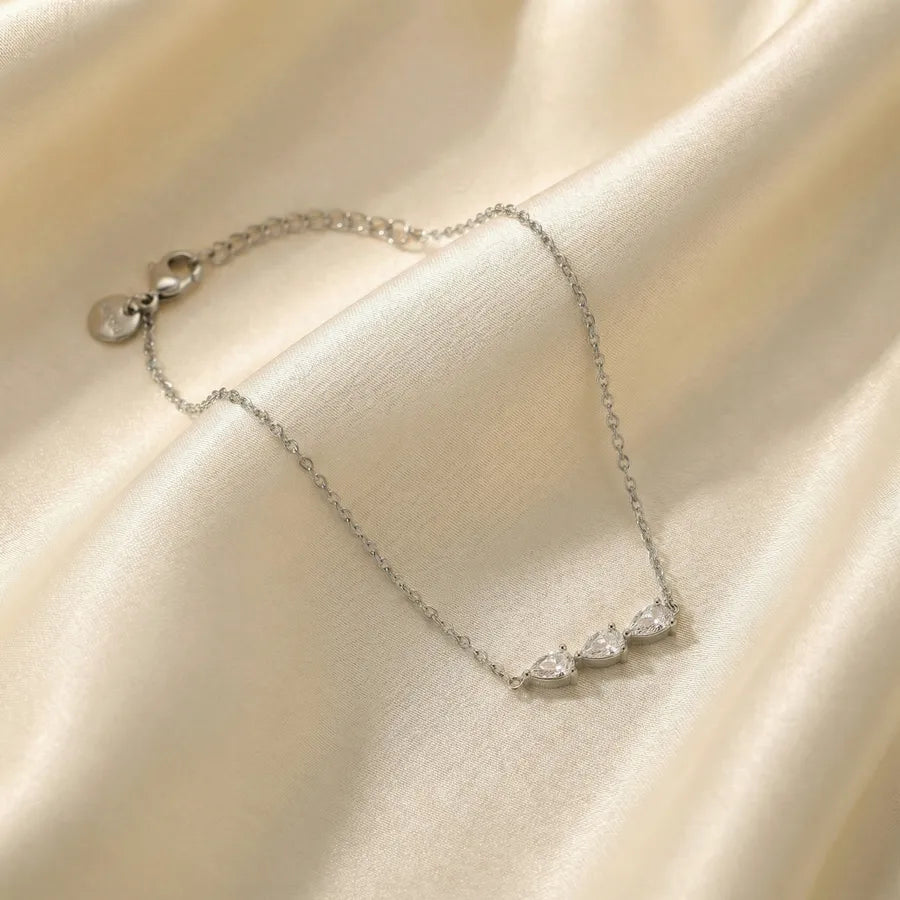 Luna Droplet Zircon Bracelet product view 6
