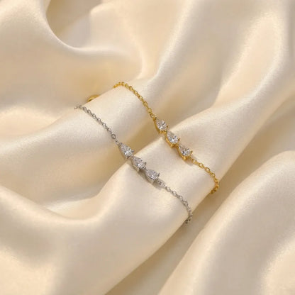 Luna Droplet Zircon Bracelet product view 4