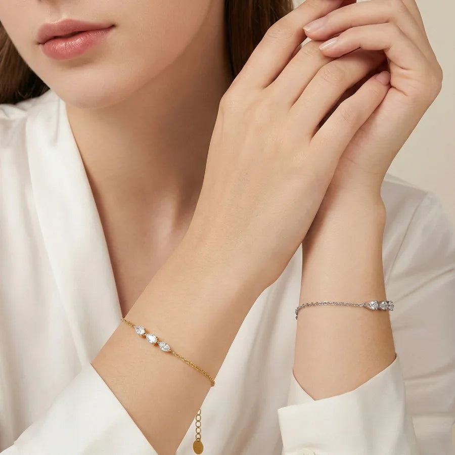 Luna Droplet Zircon Bracelet product view 2