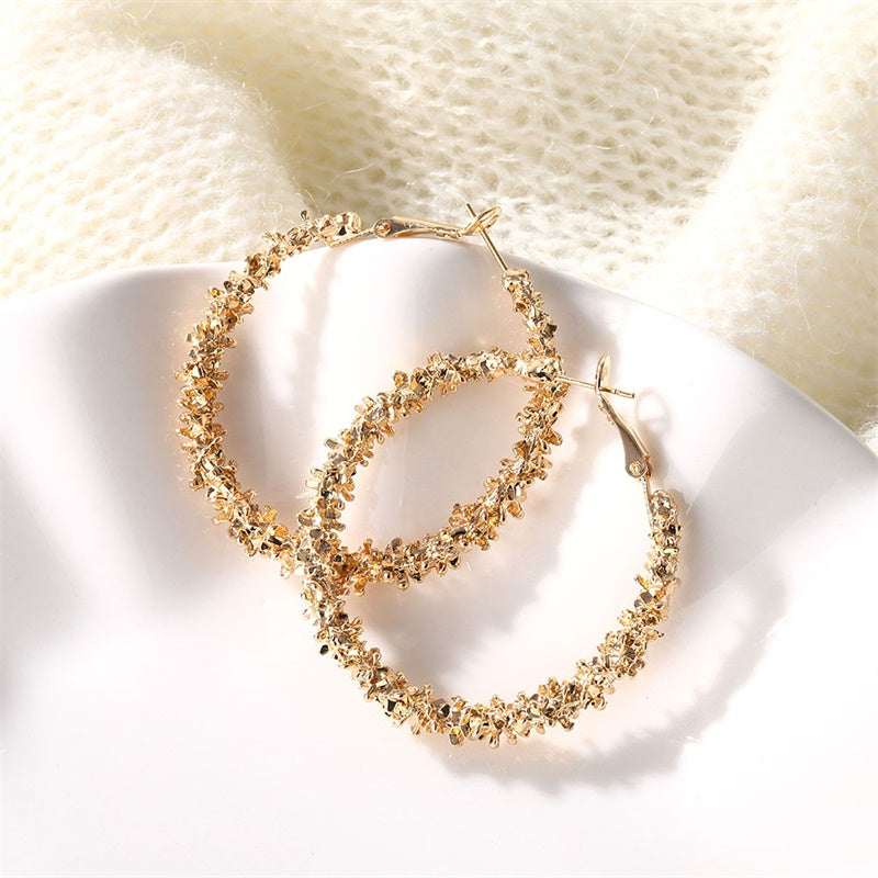 Royal Round Statement Earrings product view 1