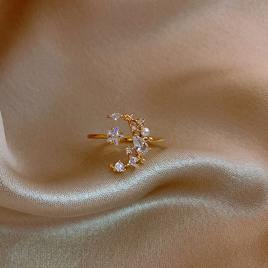 Color Crystal Star Ring - view 1