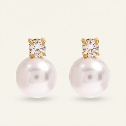 Pearl Halo Stud Earrings product view 1