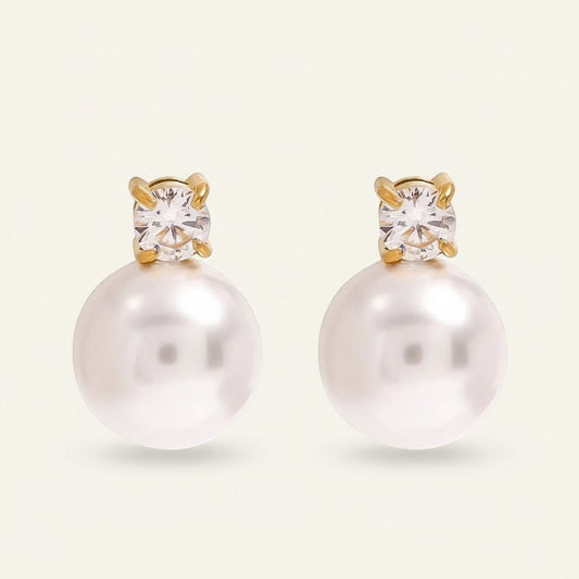 Pearl Halo Stud Earrings product view 1